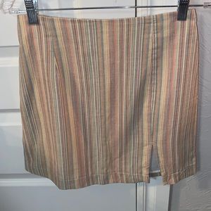 Multi color mini skirt